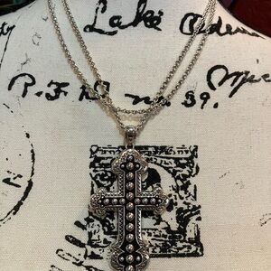 BRIGHTON Calvary Cross Convertible Necklace